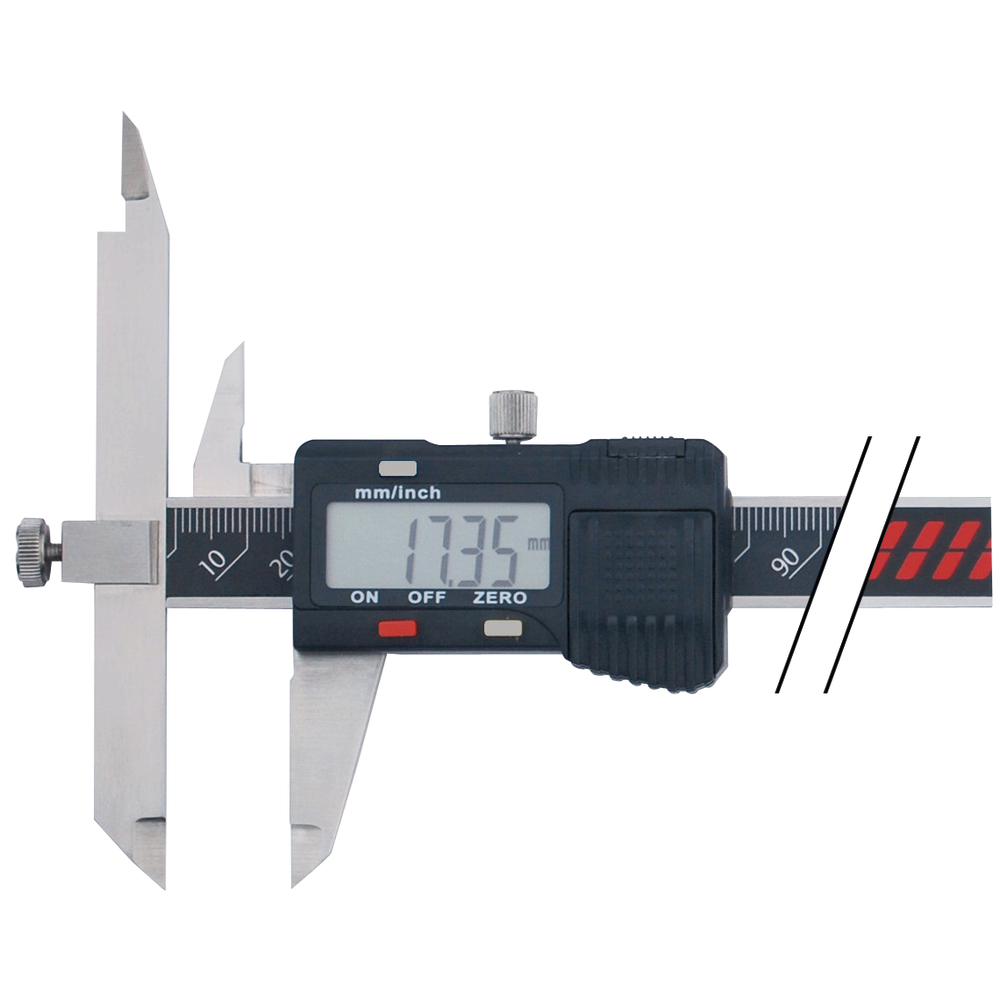 Digital sliding calliper 150mm with adjustable measuring jaw
